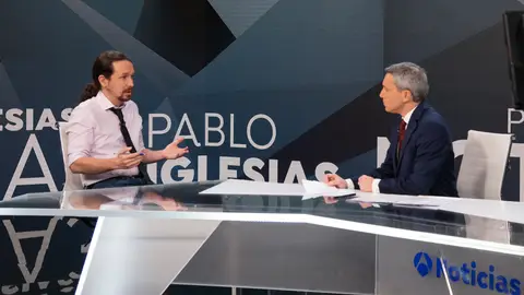 Pablo Iglesias en Antena 3 Noticias entrevistado por Vicente Vallés Pablo Iglesias en Antena 3 Noticias entrevistado por Vicente Vallés