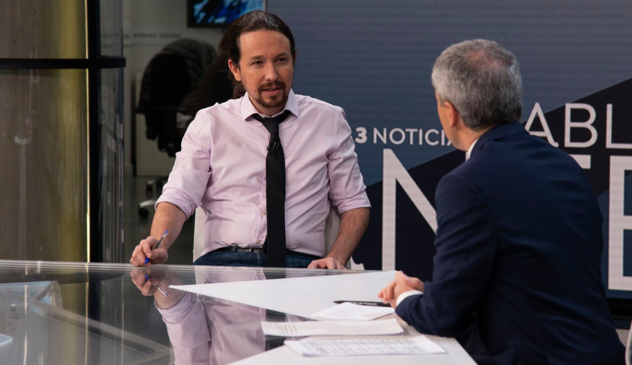 Pablo Iglesias en Antena 3 Noticias entrevistador por Vicente Vallés Pablo Iglesias en Antena 3 Noticias entrevistador por Vicente Vallés