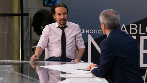 Pablo Iglesias en Antena 3 Noticias entrevistador por Vicente Vallés Pablo Iglesias en Antena 3 Noticias entrevistador por Vicente Vallés