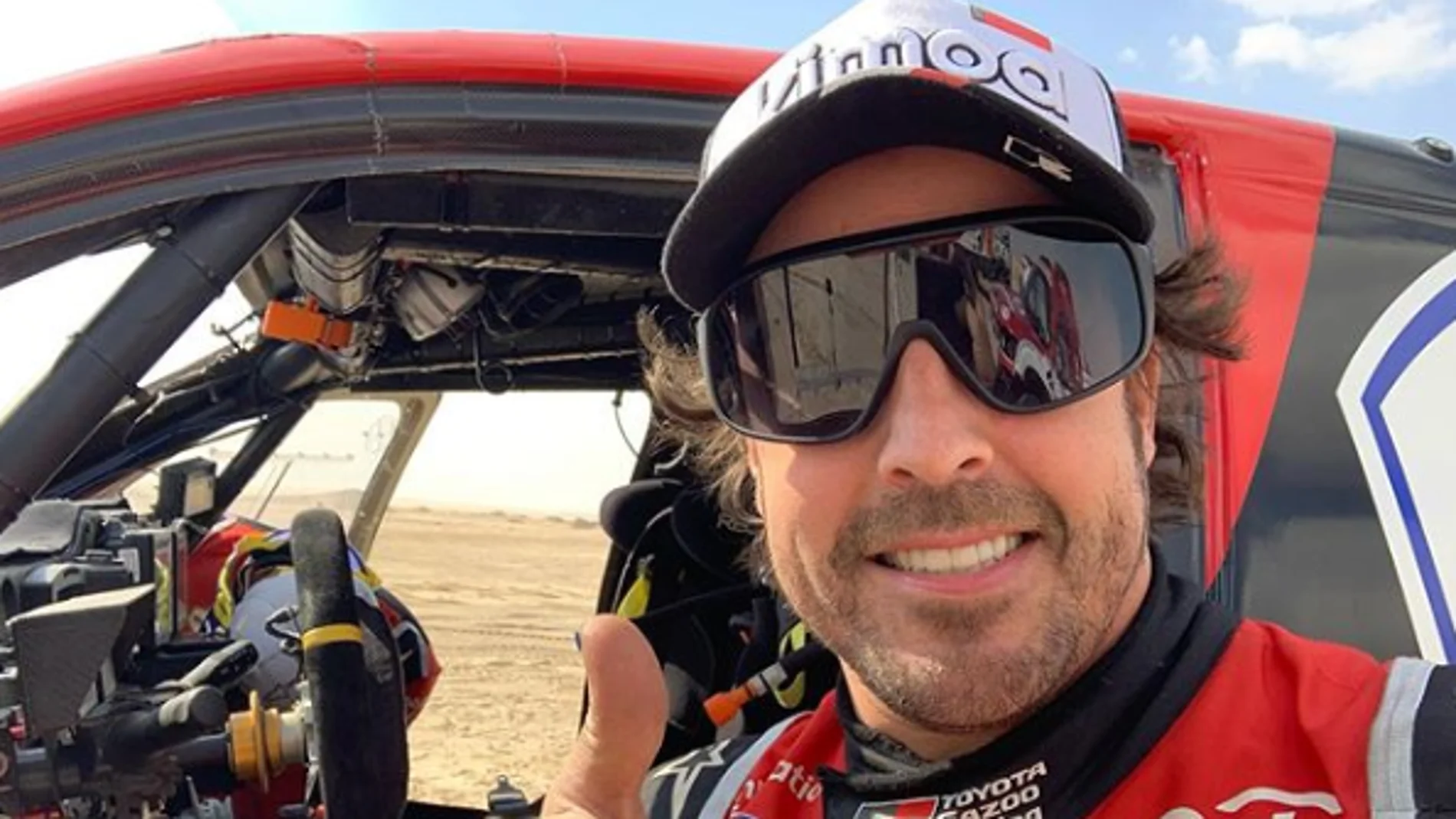 Mensaje optimista de Fernando Alonso tras su accidente en el Dakar Mensaje optimista de Fernando Alonso tras su accidente en el Dakar