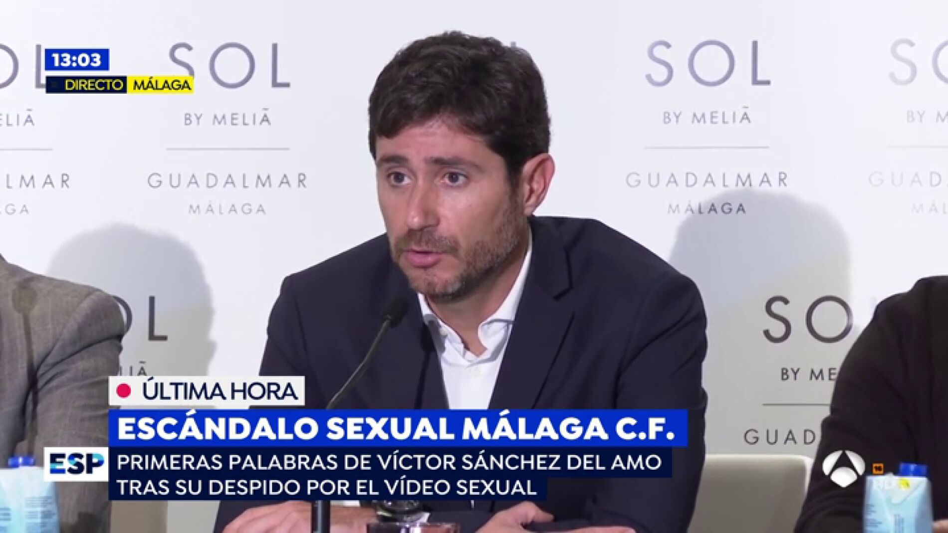 Rueda de prensa Victor S&aacute;nchez del Amo