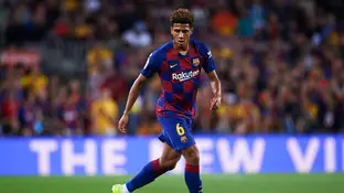 Todibo, en un partido con el Barcelona Todibo, en un partido con el Barcelona