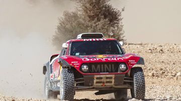 Stephane Peterhansel, en acción en el Dakar