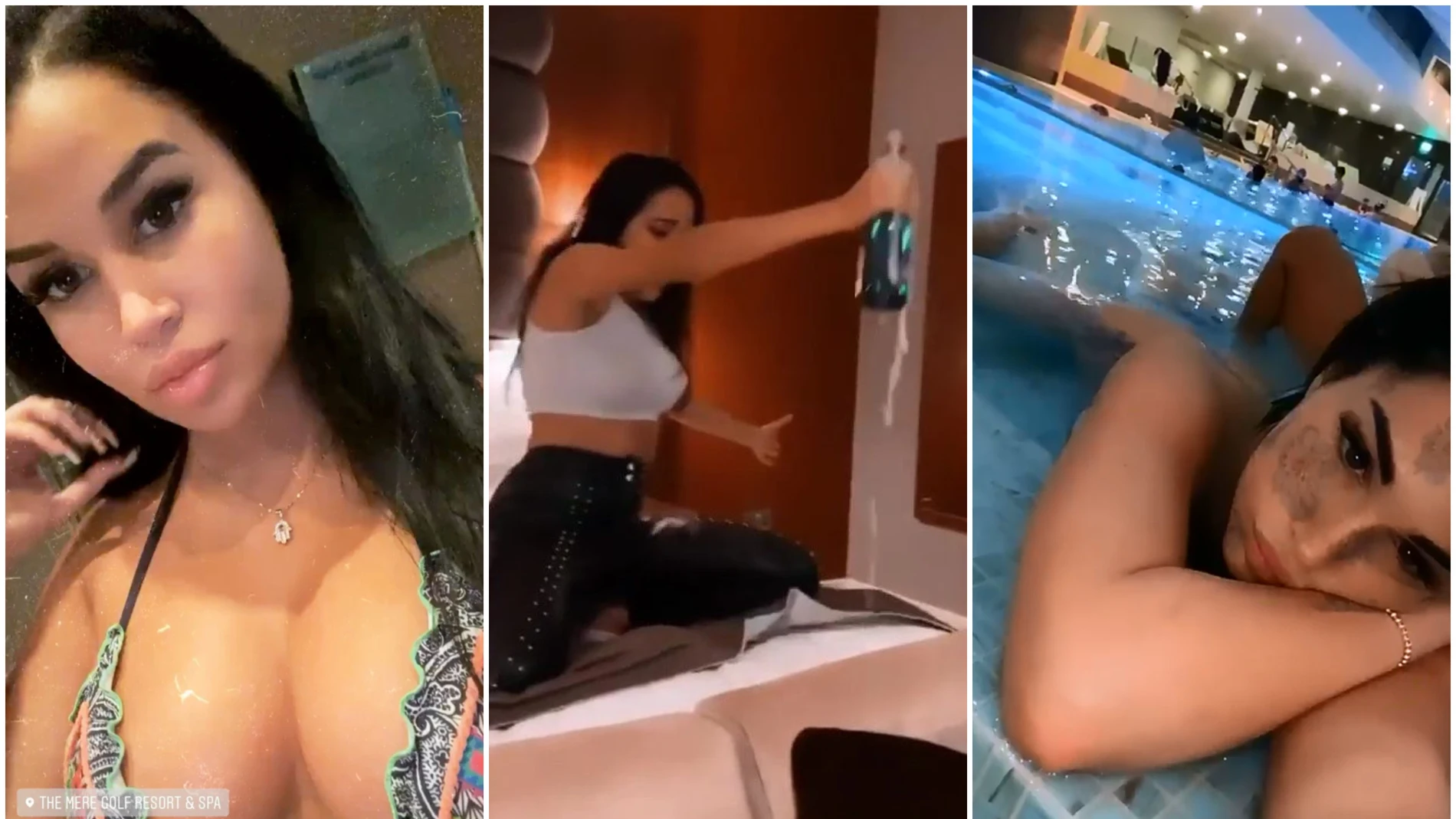 Modelos e Instagramers en la fiesta de los jugadores del Manchester City Modelos e Instagramers en la fiesta de los jugadores del Manchester City