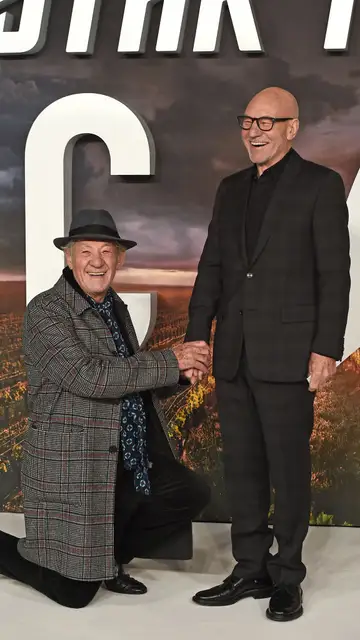 Ian McKellen y Patrick Stewart Ian McKellen y Patrick Stewart