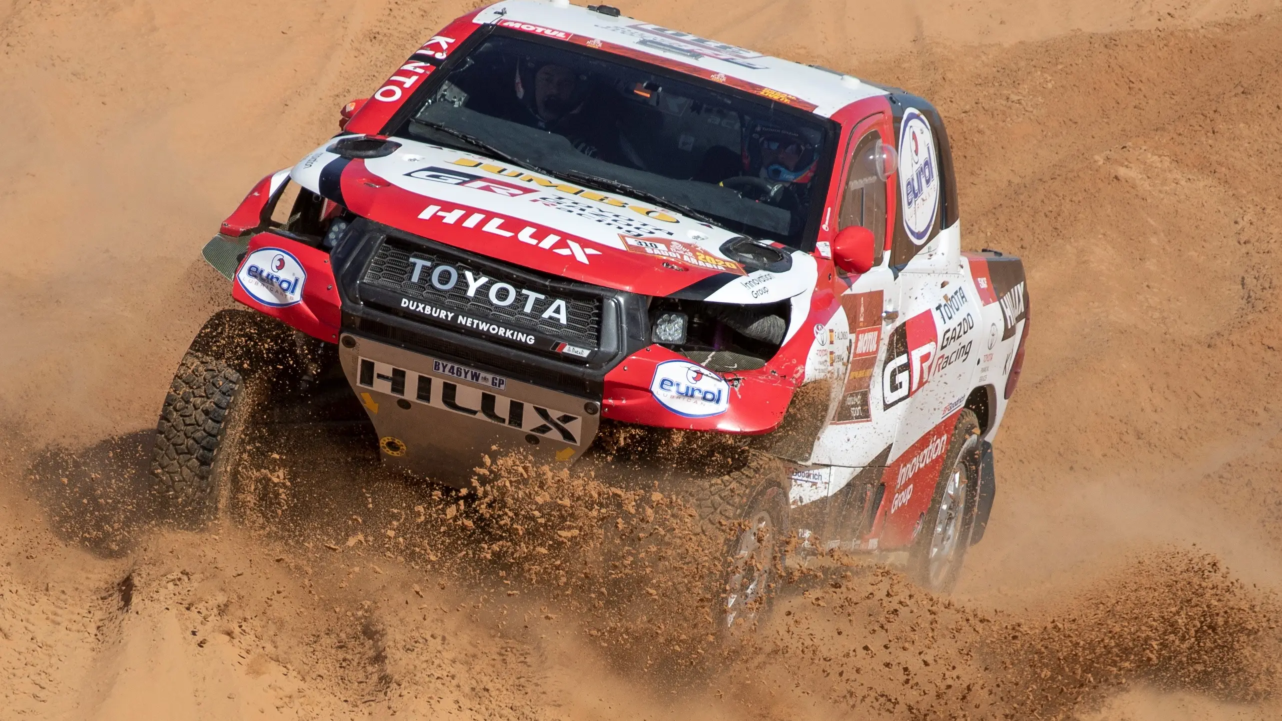Fernando Alonso, en acci&oacute;n en el Dakar