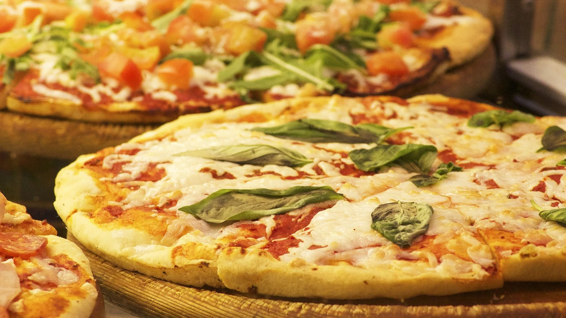 Imagen de Archivo de una pizza Imagen de Archivo de una pizza