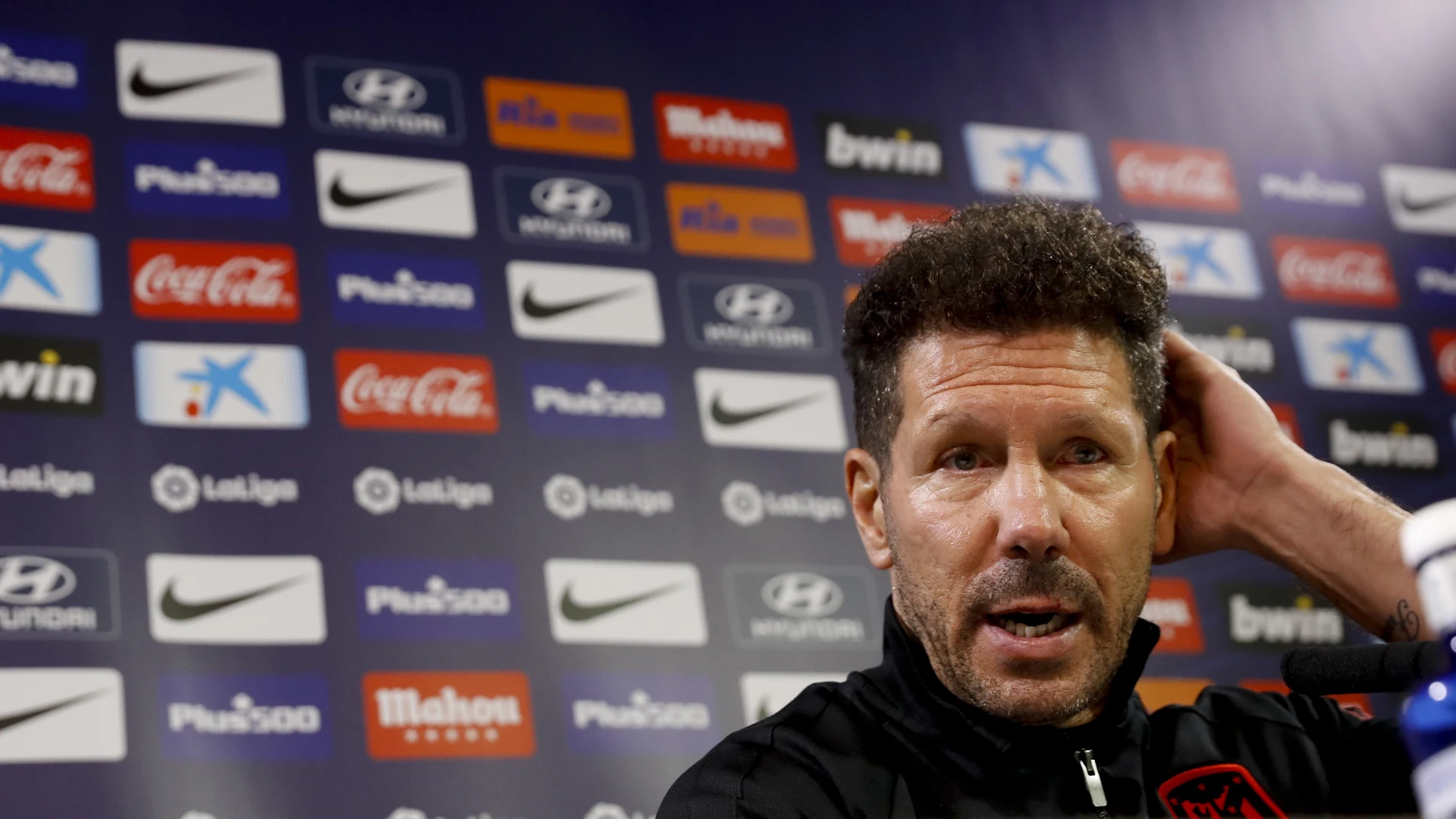 Simeone, en rueda de prensa Simeone, en rueda de prensa