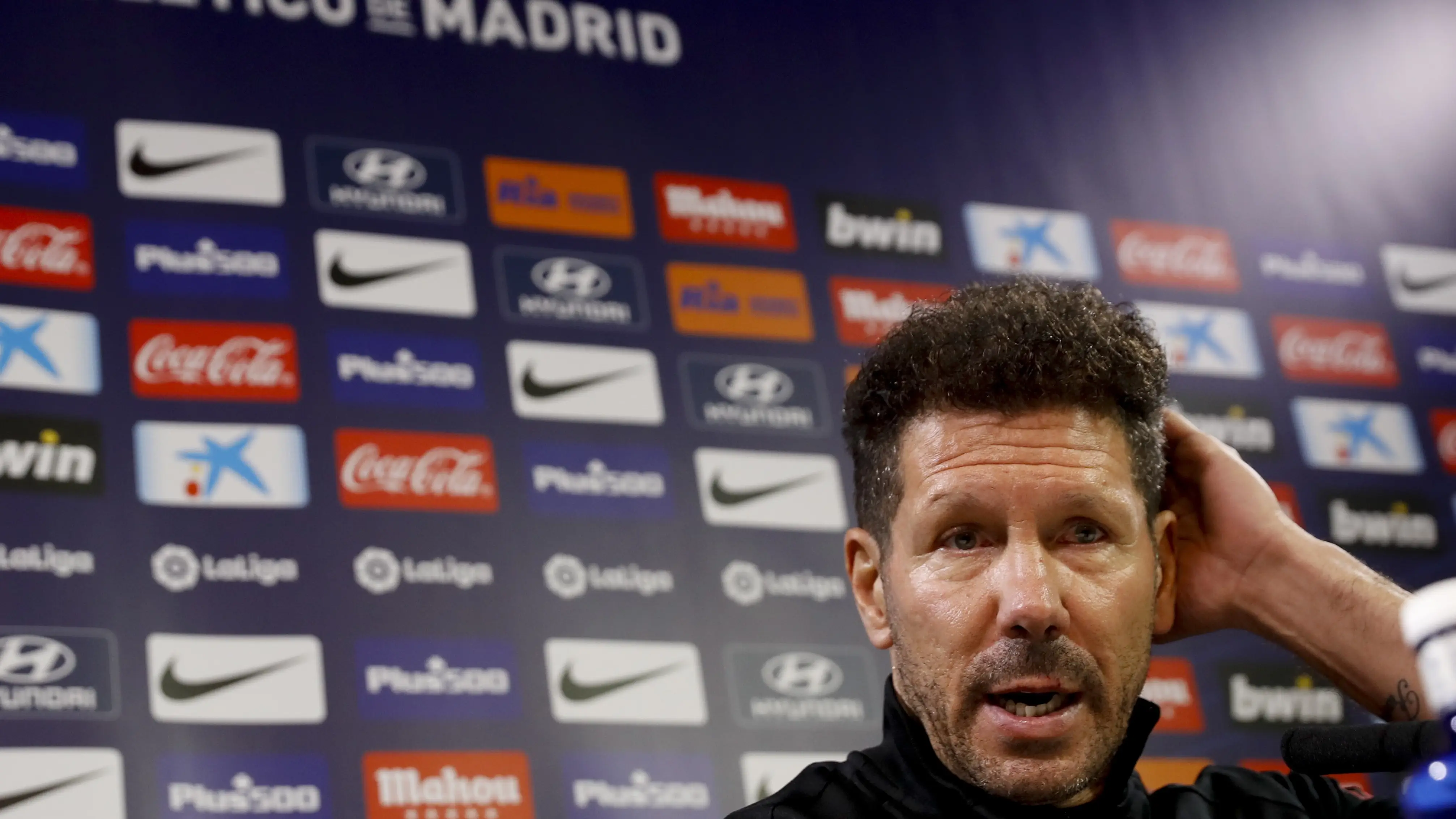 Simeone, en rueda de prensa Simeone, en rueda de prensa