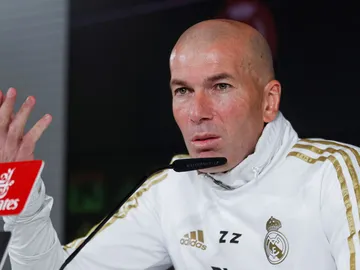 Zinedine Zidane, en rueda de prensa Zinedine Zidane, en rueda de prensa