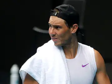 Rafa Nadal, en las instalaciones de Melbourne Park Rafa Nadal, en las instalaciones de Melbourne Park