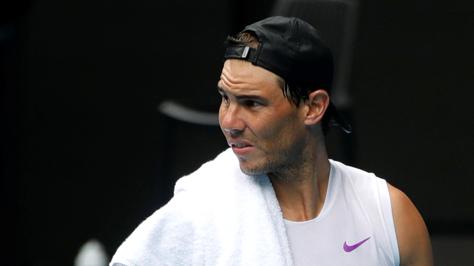 Rafa Nadal, en las instalaciones de Melbourne Park Rafa Nadal, en las instalaciones de Melbourne Park
