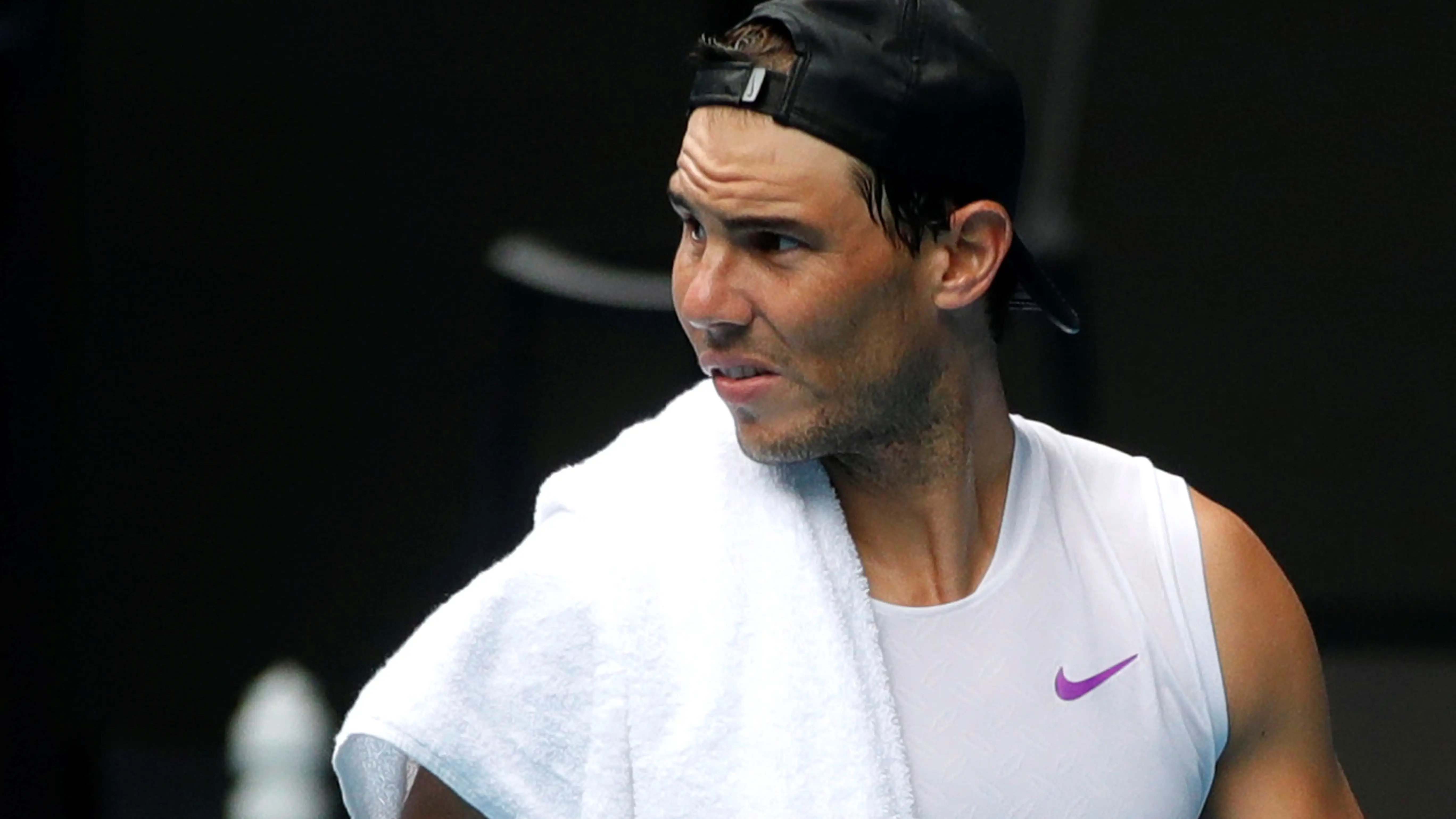 Rafa Nadal, en las instalaciones de Melbourne Park
