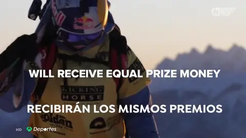 El Mundial de freeride pagará los mismos premios a hombres y mujeres: "No debería ser una excepción, sino la norma" El Mundial de freeride pagará los mismos premios a hombres y mujeres: "No debería ser una excepción, sino la norma"