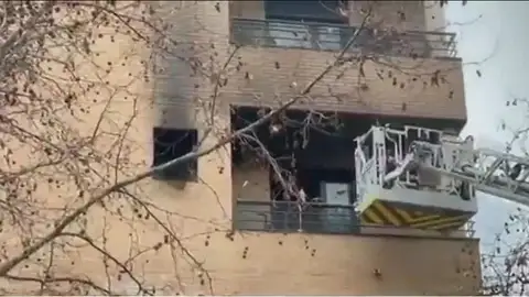 Incendio en una vivienda de Carabanchel Incendio en una vivienda de Carabanchel