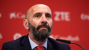 Monchi, durante una rueda de prensa
