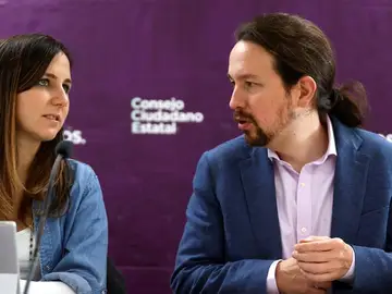 Ione Belarra y Pablo Iglesias Ione Belarra y Pablo Iglesias