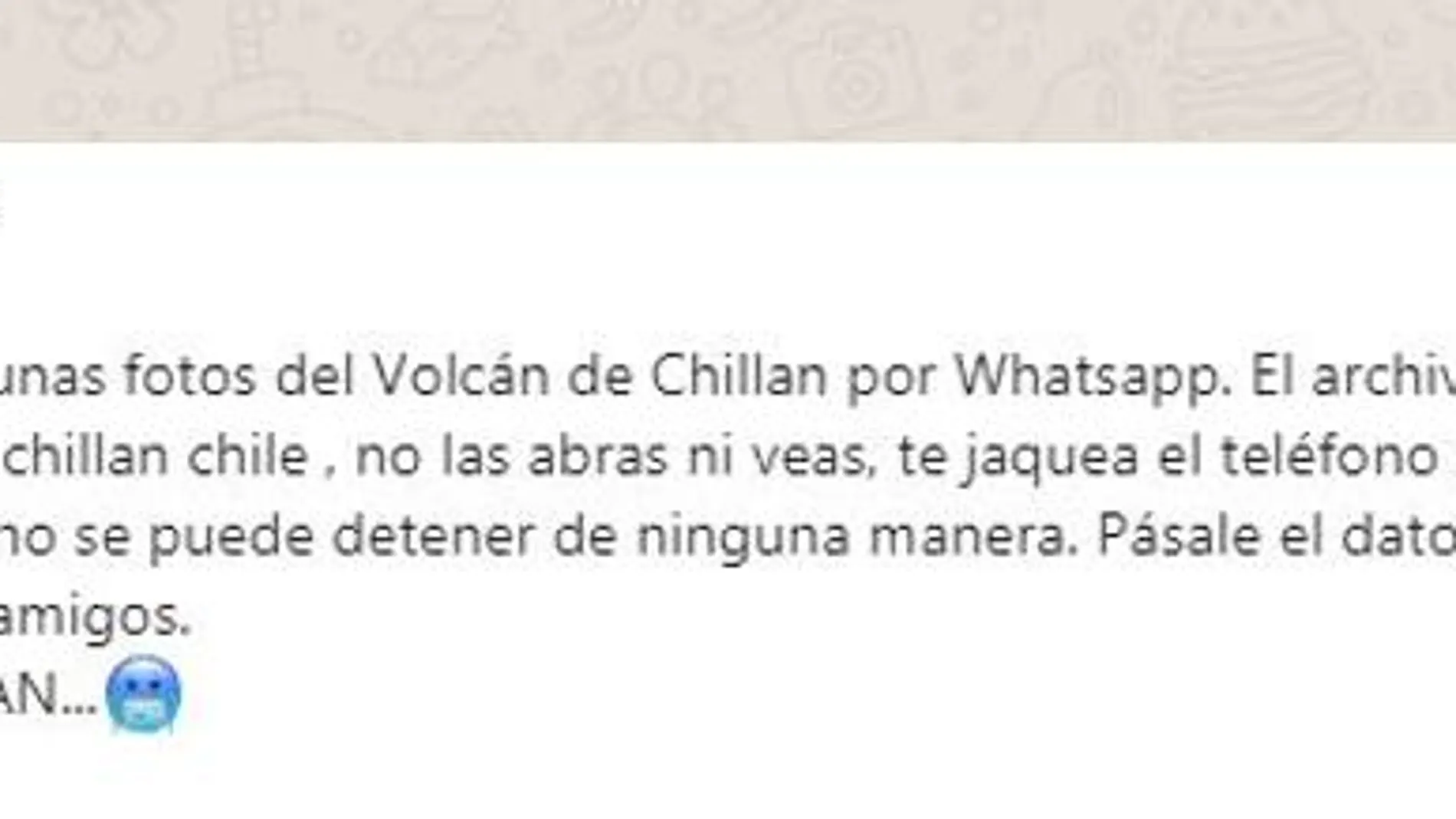 Nuevo bulo en WhatsApp Nuevo bulo en WhatsApp