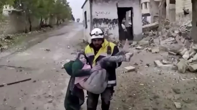 Mueren dos niños en Siria tras el ataque áereo del régimen de Damasco Mueren dos niños en Siria tras el ataque áereo del régimen de Damasco