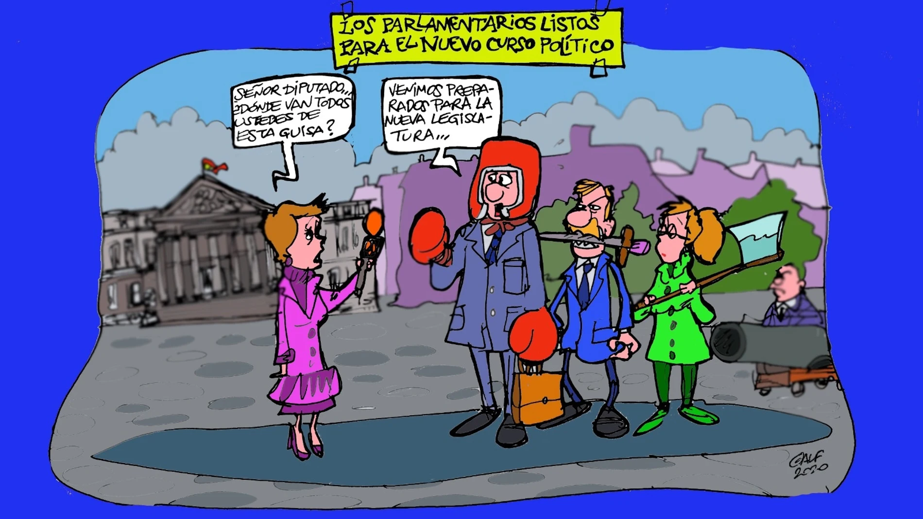 El arranque de una legislatura bronca, en la viñeta informativa de esta semana El arranque de una legislatura bronca, en la viñeta informativa de esta semana