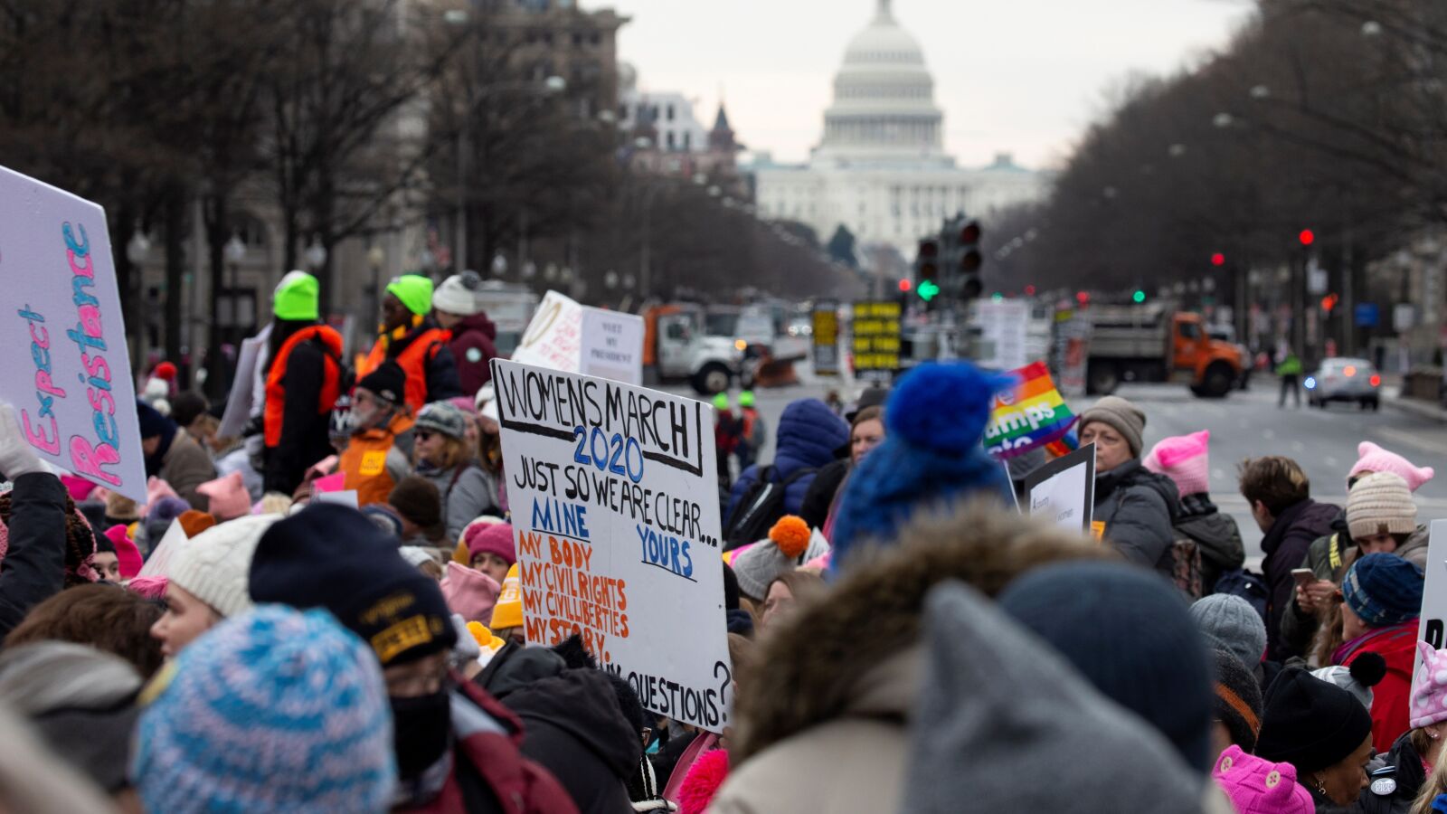 Protestas en Nueva York por la igualdad y contra Trump en la 'Marcha de las Mujeres'
