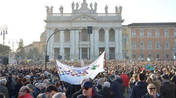 Manifestación de 'Las sardinas' contra Salvini