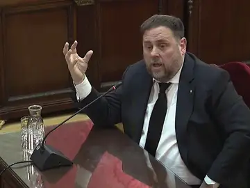 Oriol Junqueras declarando en el juicio del procés Oriol Junqueras declarando en el juicio del procés