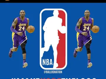 El logo de la NBA con Kobe Bryant El logo de la NBA con Kobe Bryant