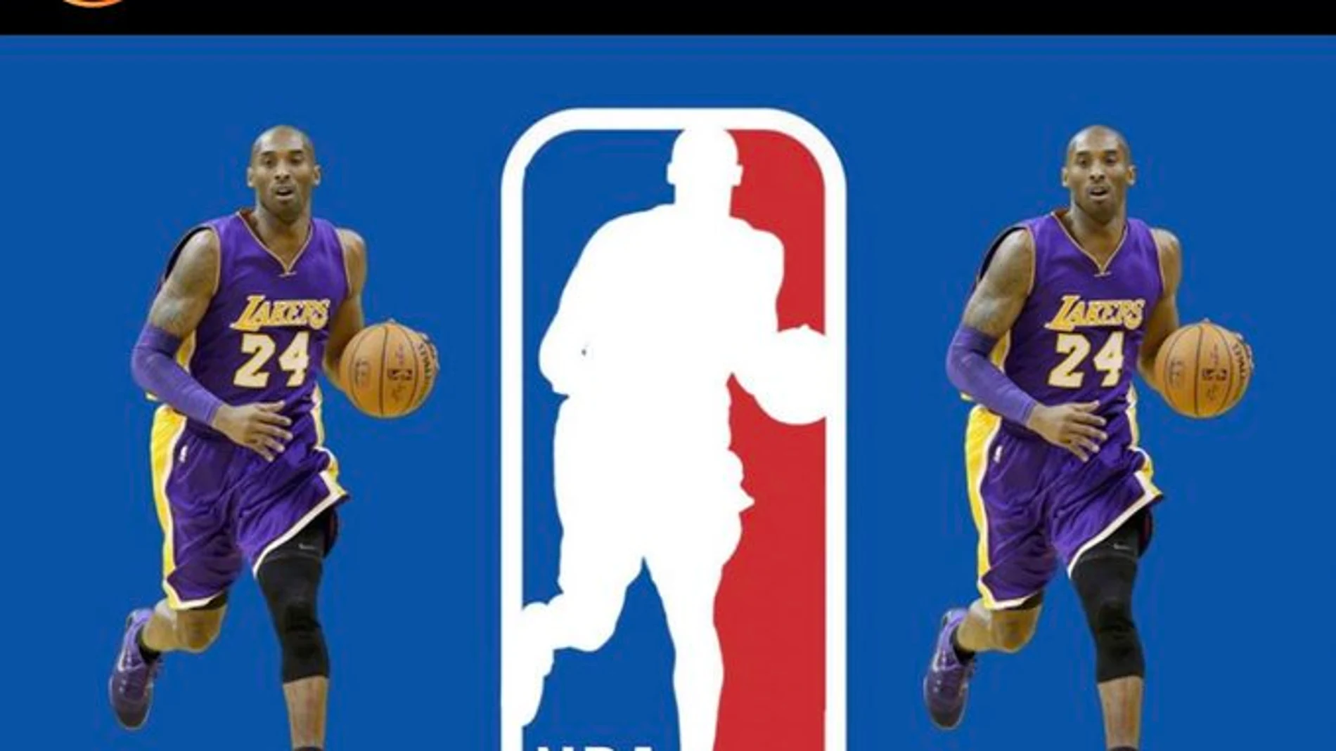 El logo de la NBA con Kobe Bryant El logo de la NBA con Kobe Bryant