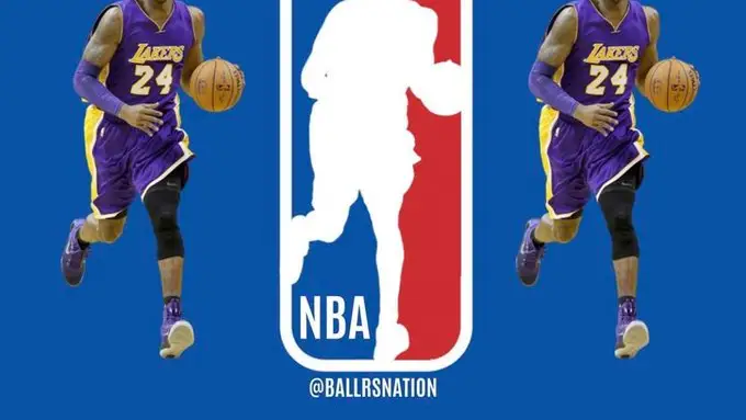 El logo de la NBA con Kobe Bryant El logo de la NBA con Kobe Bryant