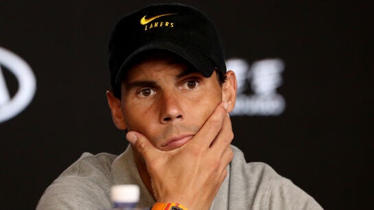 Rafa Nadal comparece ante los medios en Melbourne