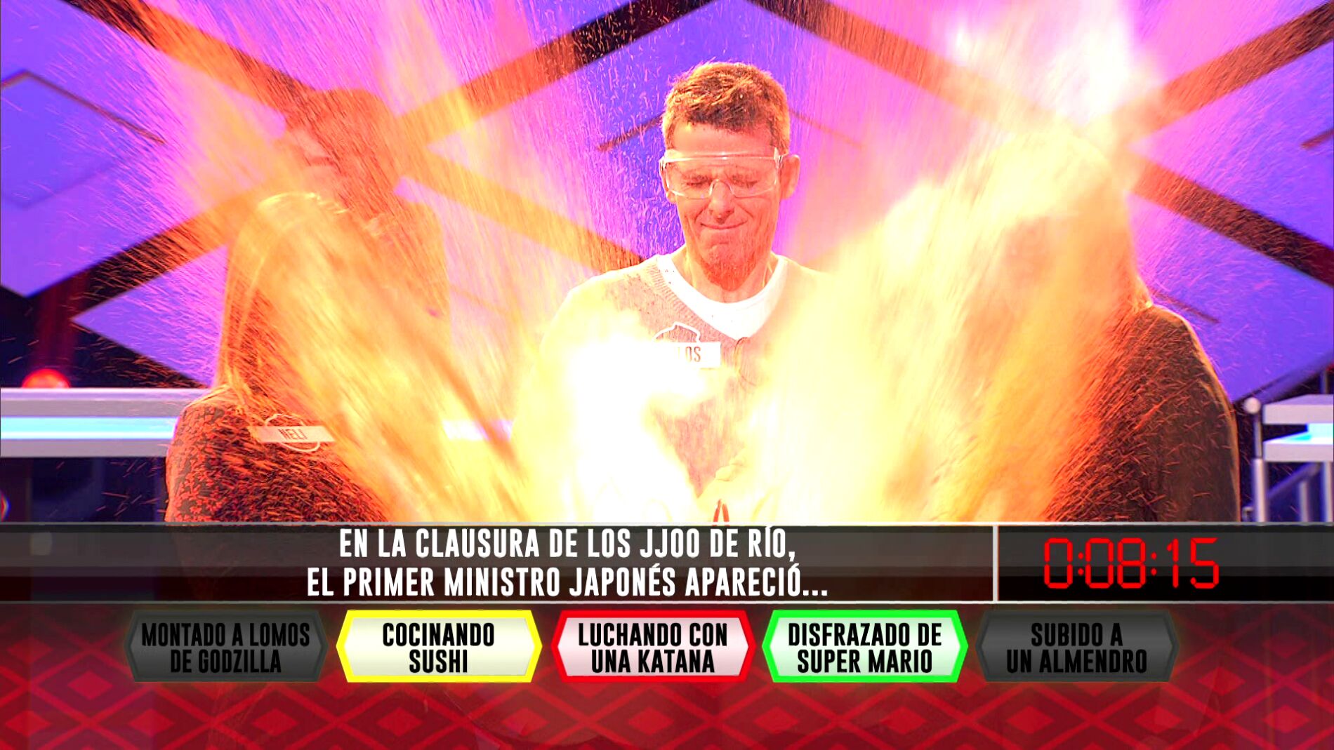 El equipo de 'Team Croquet' v&iacute;ctima del disfraz de s&uacute;per Mario en '&iexcl;Boom!'