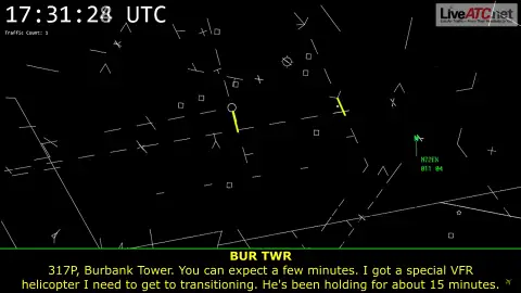 Imagen del vuelo del helicóptero de Kobe Bryant en el radar Imagen del vuelo del helicóptero de Kobe Bryant en el radar