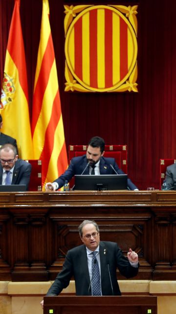 Torra y Torrent en el Parlament