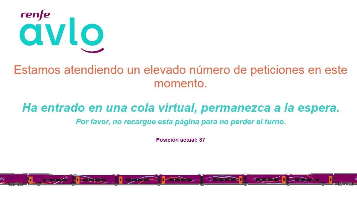 Página de Avlo colapsada Página de Avlo colapsada
