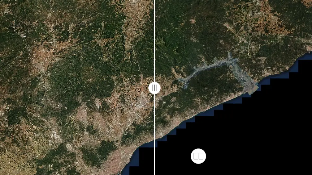 El antes y el después del Delta del Ebro tras el paso de la borrasca Gloria El antes y el después del Delta del Ebro tras el paso de la borrasca Gloria