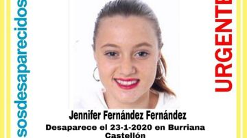 La joven de 16 años desaparecida en Burriana