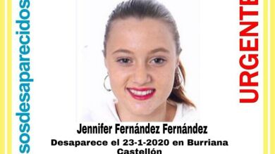 Piden ayuda para encontrar a una joven de 16 años desaparecida en Burriana