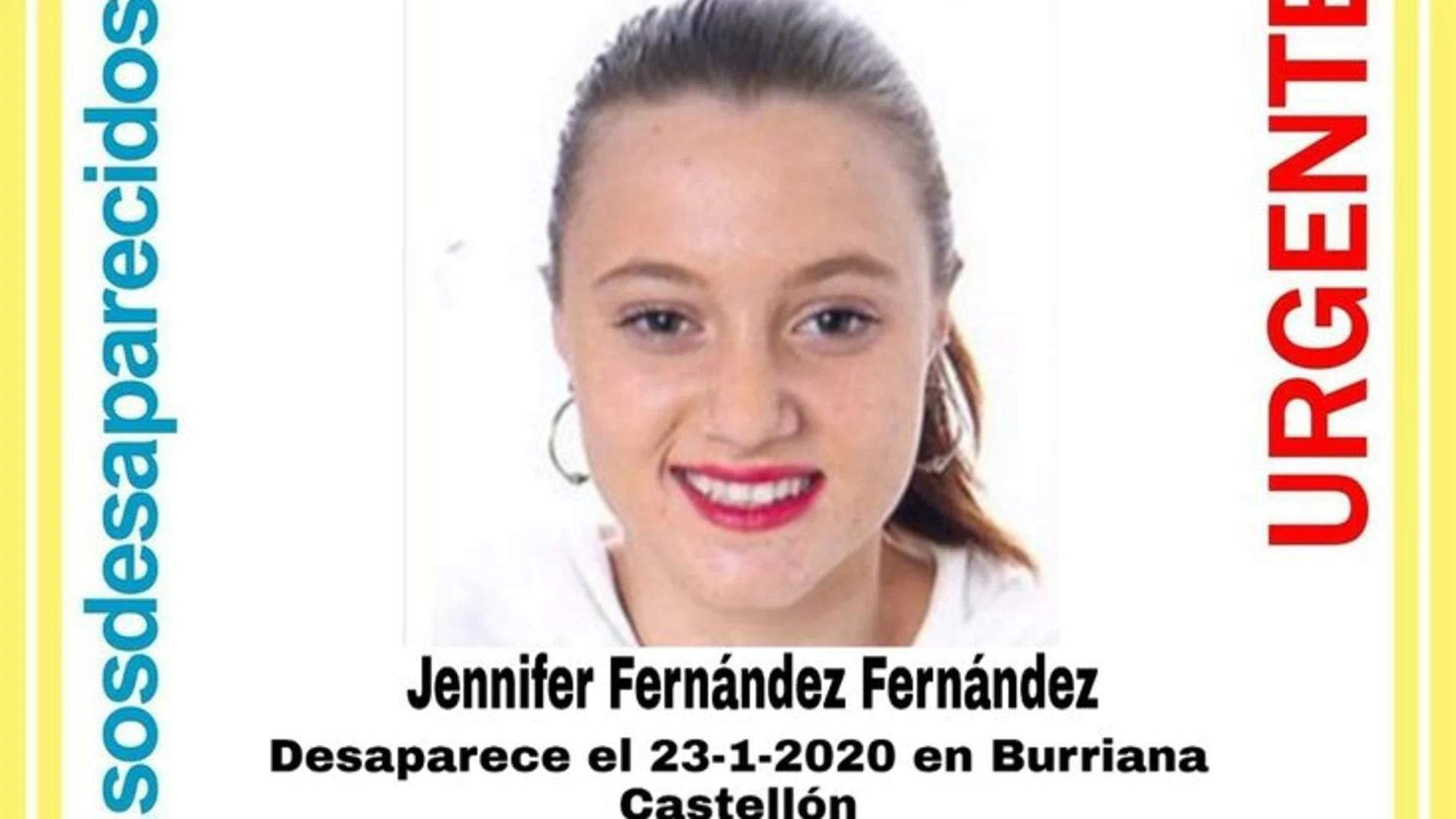 La joven de 16 años desaparecida en Burriana La joven de 16 años desaparecida en Burriana