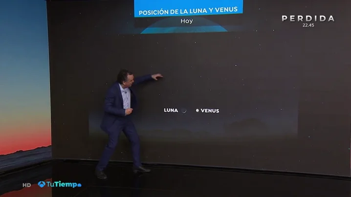 La Luna, en conjunci&oacute;n con Venus