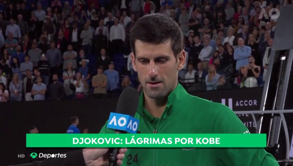 Djokovic se derrumba al recordar a Kobe Bryant: "Cuaado necesité sus consejos y su apoyo, él estuvo ahí"