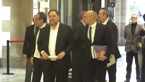 Los exconsejeros presos por el 'procés' hablan del 155 en el Parlament Los exconsejeros presos por el 'procés' hablan del 155 en el Parlament