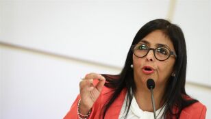 La vicepresidenta de Venezuela Delcy Rodr&iacute;guez