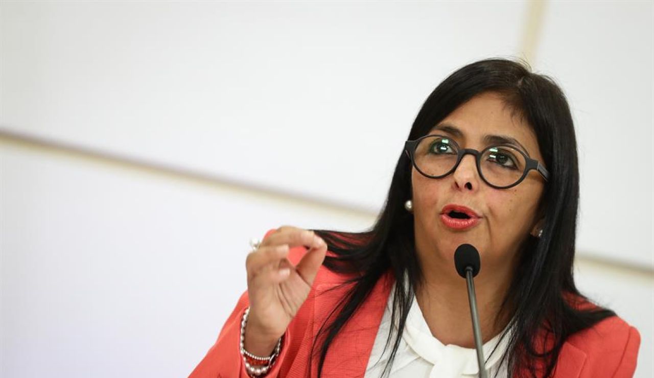 La vicepresidenta de Venezuela Delcy Rodr&iacute;guez