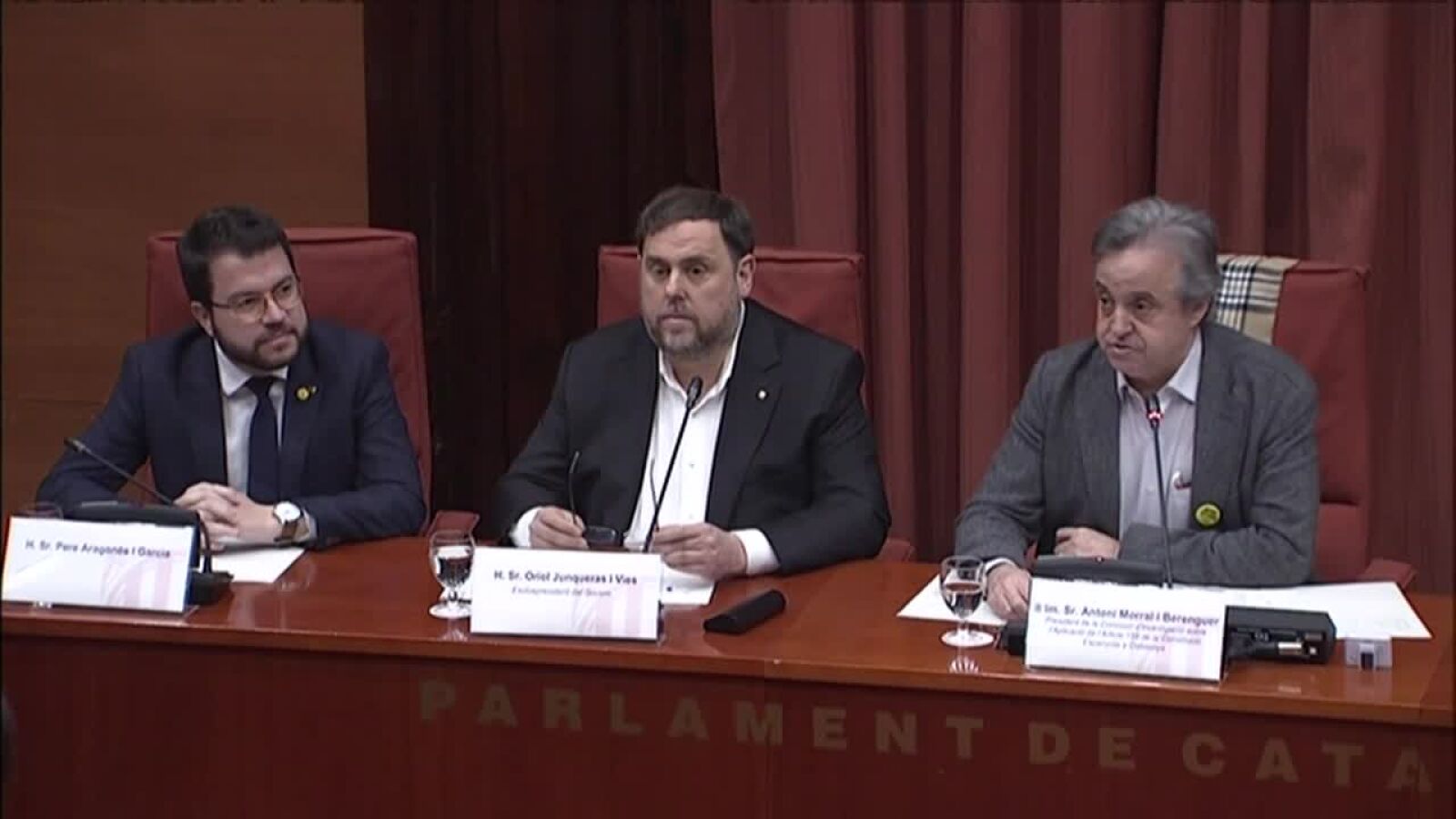 Comisión de investigación por la aplicación del 155 en Cataluña, streaming en directo