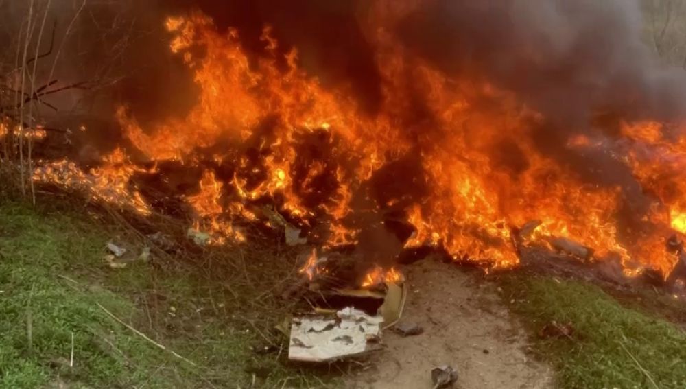 Salen a la luz imágenes inéditas del momento posterior al accidente del helicóptero de Kobe Bryant