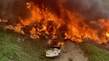 Salen a la luz imágenes inéditas del momento posterior al accidente del helicóptero de Kobe Bryant