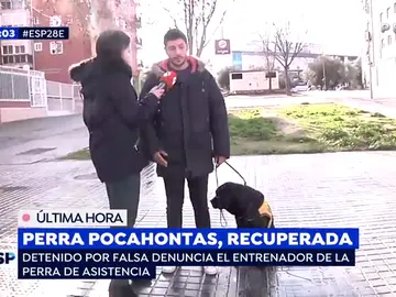 Recuperan a la perra Pocahontas Recuperan a la perra Pocahontas