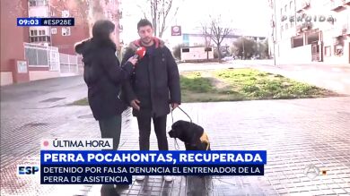 Detienen al entrenador de la perra guía por simular que se la habían robado 