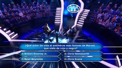 El público se convierte en el superhéroe de Gloria en una pregunta sobre Marvel en '¿Quién quiere ser millonario?'